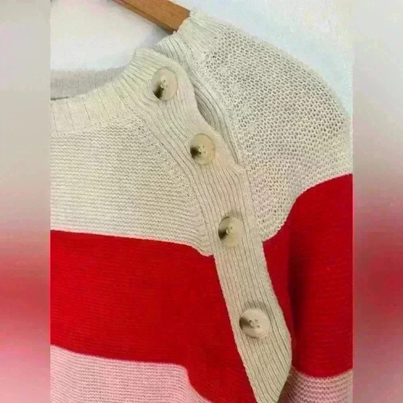 St. John's Bay Multicolor Striped Sweater - Picture 4 of 16